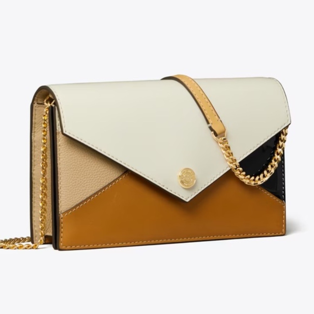 Tory Burch LEATHER ENVELOPE CROSSBODY bag